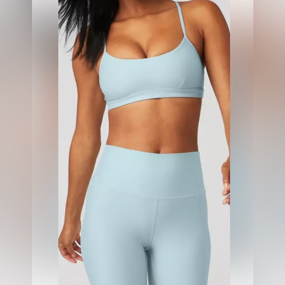 ALO Yoga Airlift 2 Piece Set in Ice Blue